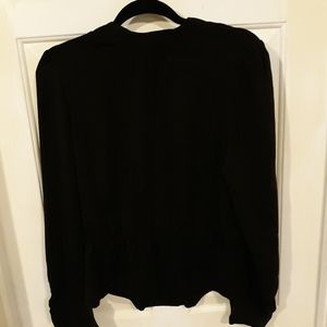 Black peplum top